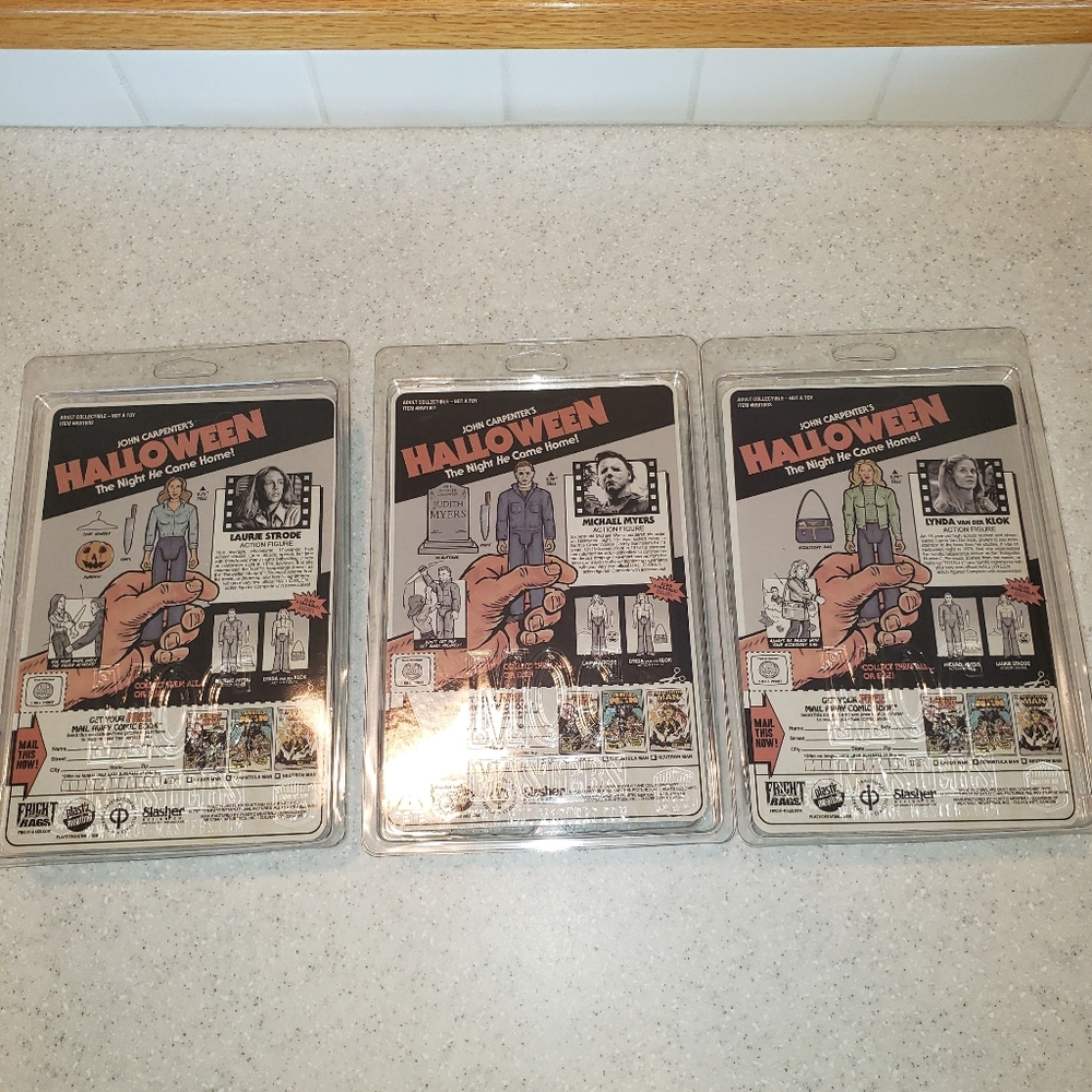 Halloween Set of 3 Fright Rags Figures - Picture 7 of 10